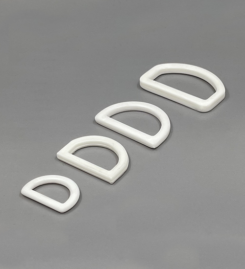 Media argolla de plástico Blanca