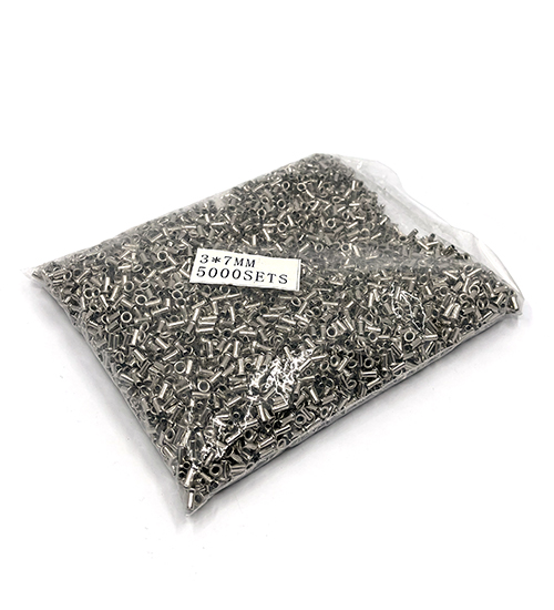 Ojillo metálico Milano 3X7mm Níquel