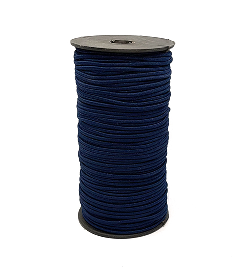 Elástico tubular 3mm Azul Marino
