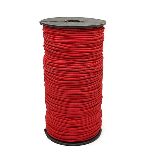 Elástico tubular 3mm Rojo