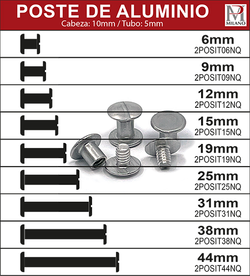 Poste de aluminio