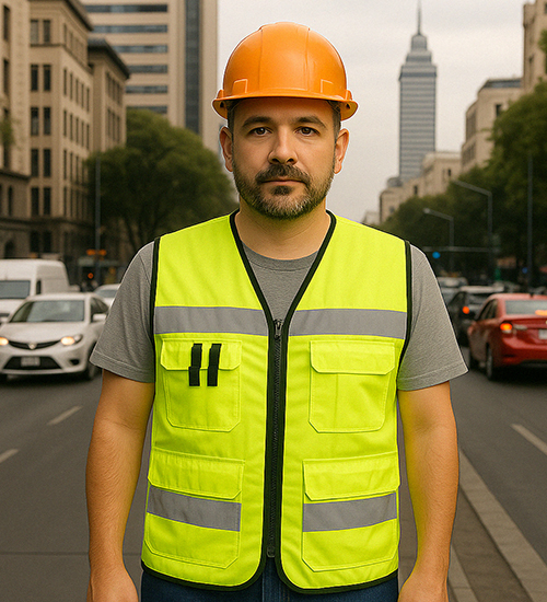 Chaleco brigadista amarillo fosforescente