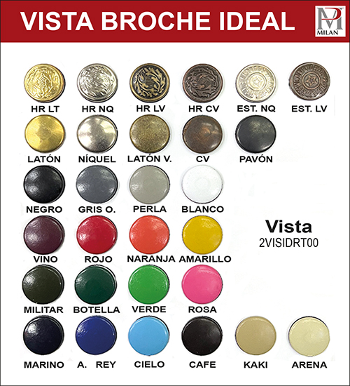 Vistas para broche Ideal Permex o RT