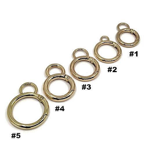 Mosquetón redondo latón