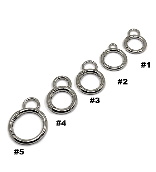 Mosquetón redondo níquel