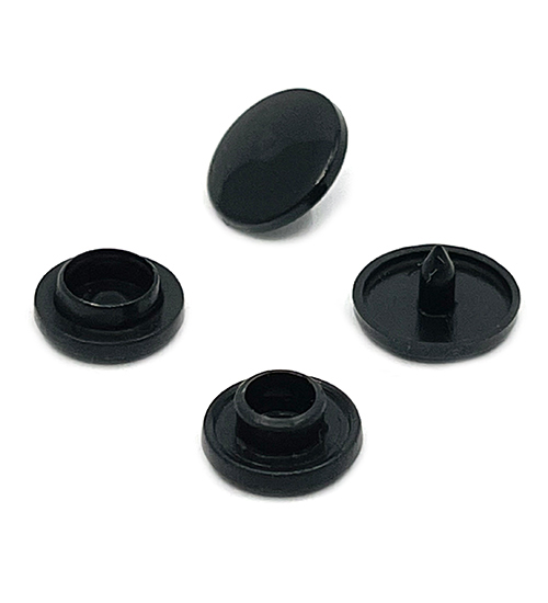 Broche de plástico 10mm Negro