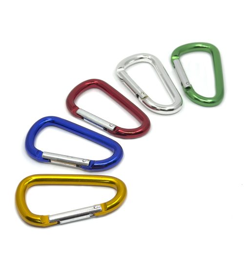 Mosquetón aluminio "D"