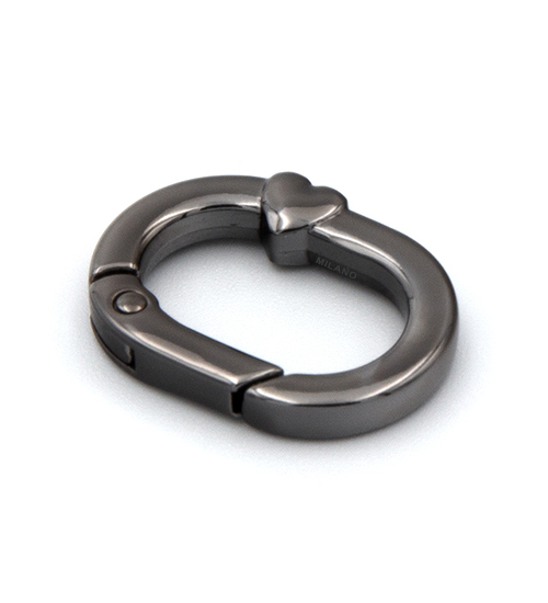 Mosquetón Ovalado Níquel Negro