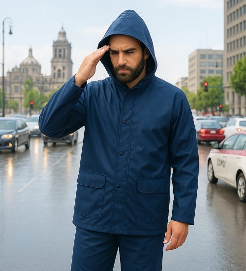 Impermeable con pantalón