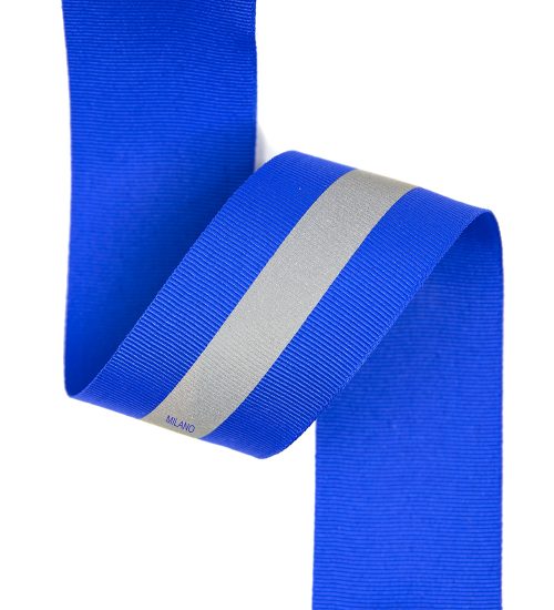 Reflejante popotillo "R" 2" azul