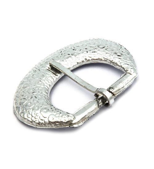 Hebilla plástico Fósil Plata 38mm