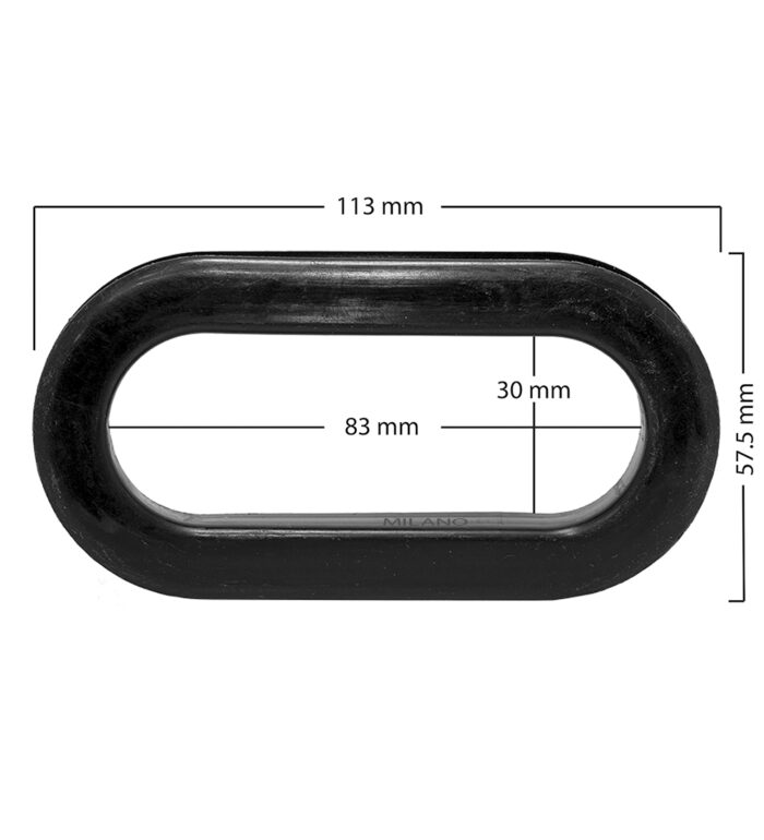 Asa ovalada para caja