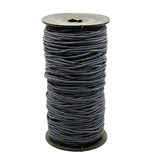 Elástico tubular 3mm Gris Oxford