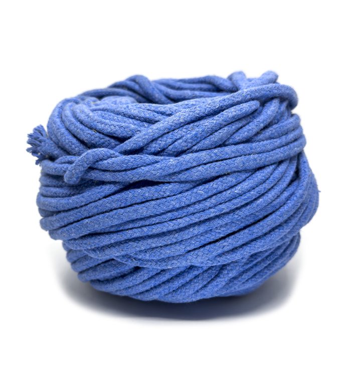 Cuenda de algodón 5 mm azul rey