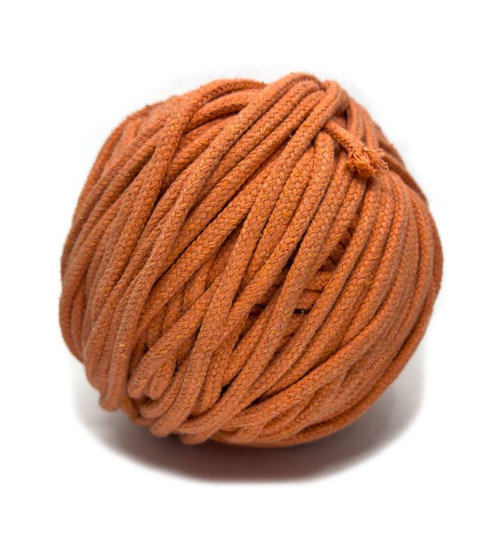 Cuenda de algodón 5 mm Naranja
