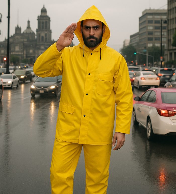 Impermeable con pantalón