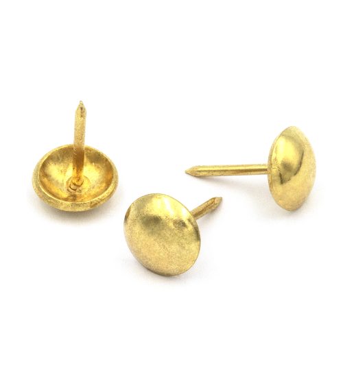 Clavillo liso para tapicería latón